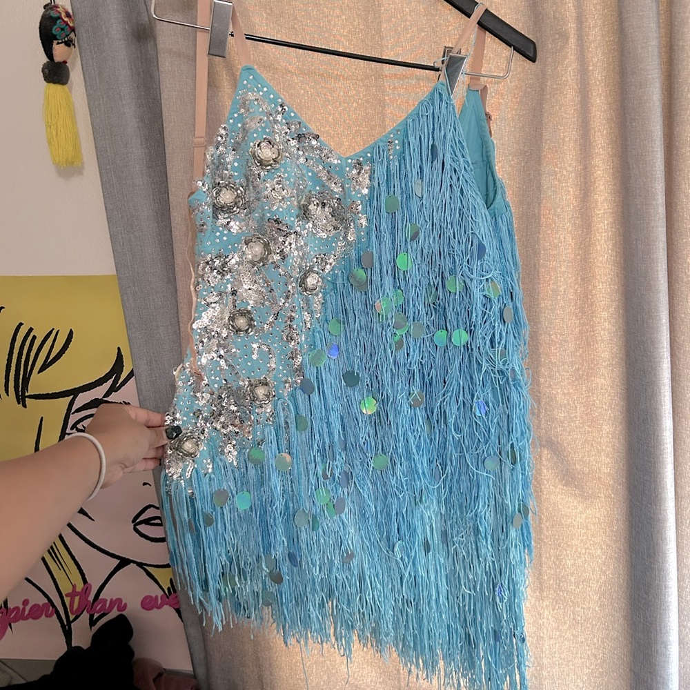 Sparkly Blue Salsa Costume